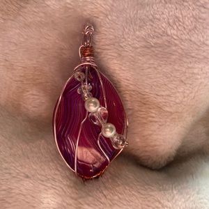 Handmade wire wrapped gemstones